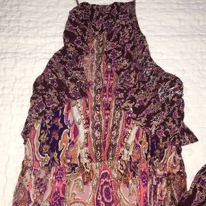 Francesca's flounce halter maxi dress